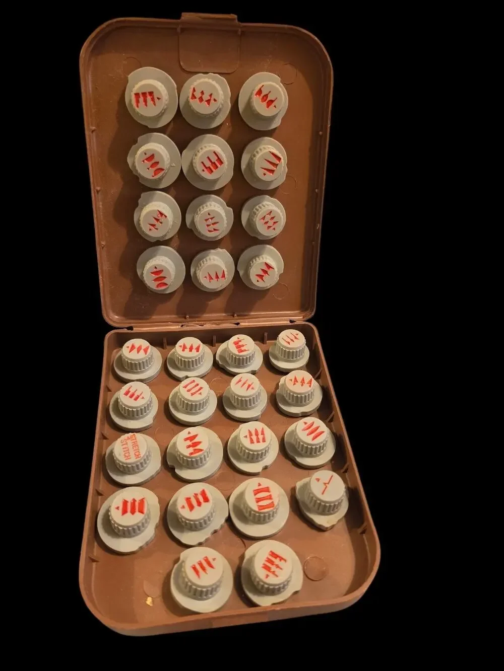 30 Vintage Dressmaker Sewing Machine Cams in Plastic Case